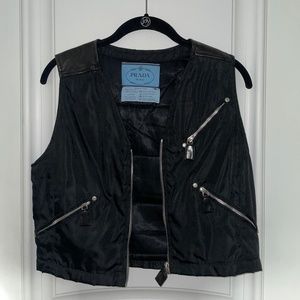Vintage Prada Vest with zipper size S